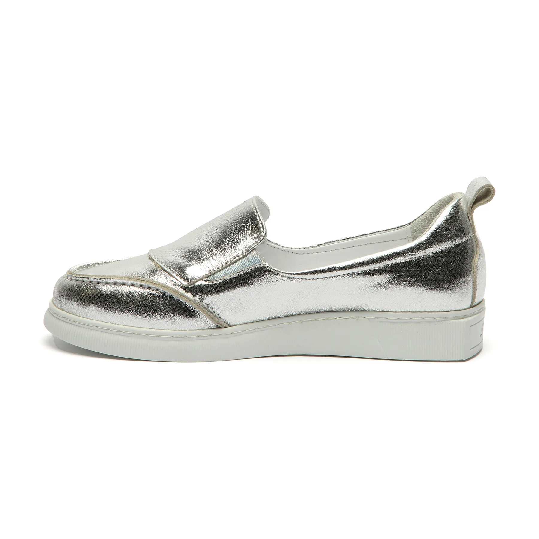 Ezüst star girl slip-on félcipő hátulról